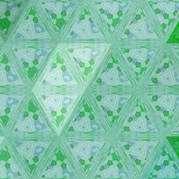 Tracery calming pattern in the style of stained glass. Mehendi design. Neat e Stock Illustration