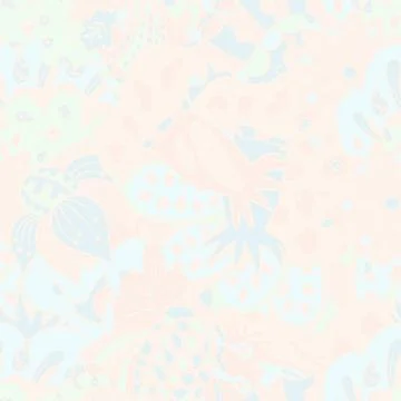 Tracery seamless pattern. Mehndi design. Pastel. 6 colors. Ethnic doodle text Illustrazione stock