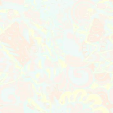 Tracery seamless pattern. Mehndi design. Pastel. 6 colors. Ethnic doodle text Illustrazione stock