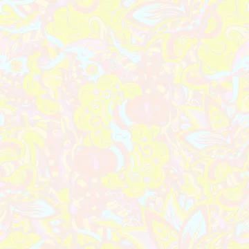 Tracery seamless pattern. Mehndi design. Pastel. 6 colors. Ethnic doodle text イラスト素材