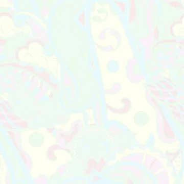 Tracery seamless pattern. Mehndi design. Pastel. 6 colors. Ethnic doodle text Illustrazione stock