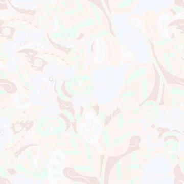 Tracery seamless pattern. Mehndi design. Pastel. 6 colors. Ethnic doodle text Stock Illustration