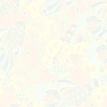 Tracery seamless pattern. Mehndi design. Pastel. 6 colors. Ethnic doodle text 스톡 일러스트