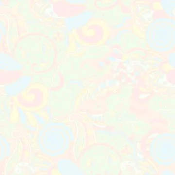 Tracery seamless pattern. Mehndi design. Pastel. 7 colors. Ethnic doodle text Stock Illustration