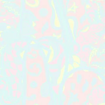 Tracery seamless pattern. Mehndi design. Pastel. 7 colors. Ethnic doodle text Illustrazione stock