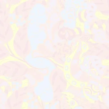 Tracery seamless pattern. Mehndi design. Pastel. 6 colors. Ethnic doodle text Stock Illustration