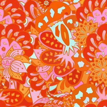 Tracery seamless pattern. Mehndi design. Ethnic doodle texture. Curved doodli Illustrazione stock