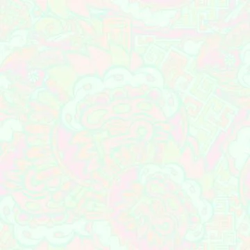 Tracery seamless pattern. Mehndi design. Pastel. 7 colors. Ethnic doodle text Stock Illustration