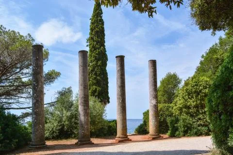 Traces of ancient architecture. Stock Photos