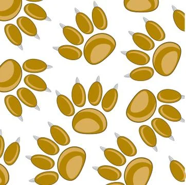 Traces animal pattern Stock Illustration