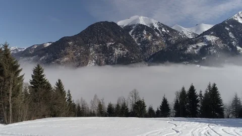 Traces in to the clouds Stock Footage 72190474