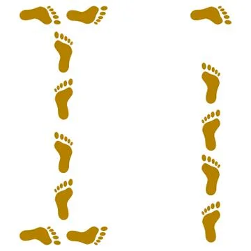Traces, letter i Stock Illustration