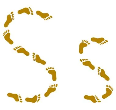 Traces, letter S Stock Illustration