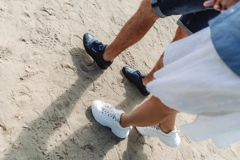 Traces in the Sand 스톡 사진