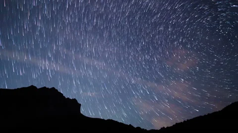 Traces of the stars. Time Lapse Stock Footage 41740902