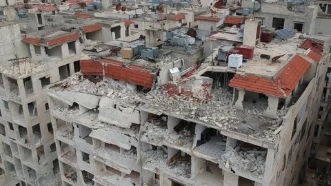 Traces of the Syrian War Stock-Footage 125306518