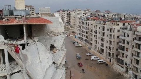 Traces of the Syrian War Stock-Footage 125306548