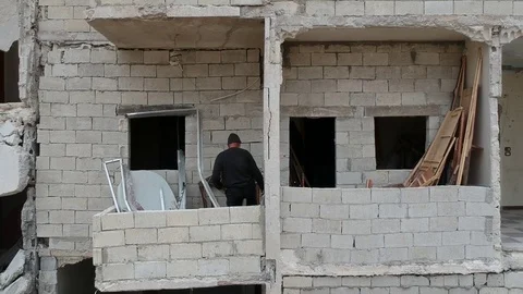 Traces of the Syrian War Stock-Footage 125638934
