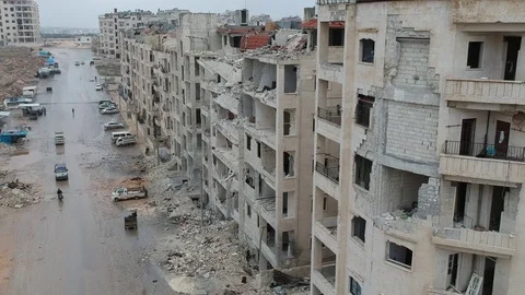 Traces of the Syrian War Stock-Footage 125640096