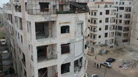 Traces of the Syrian War Stock-Footage 125640582