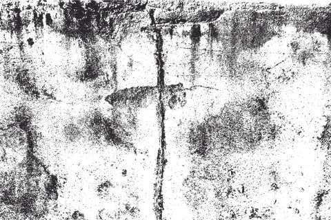 Traces of time left on the wall Illustrazione stock