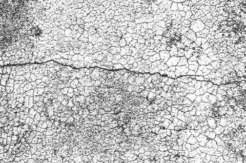 Traces of time left on the wall Stock Illustration