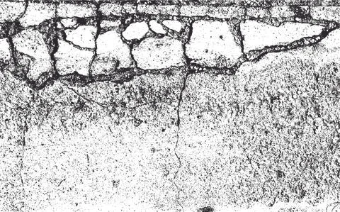 Traces of time left on the wall Illustrazione stock