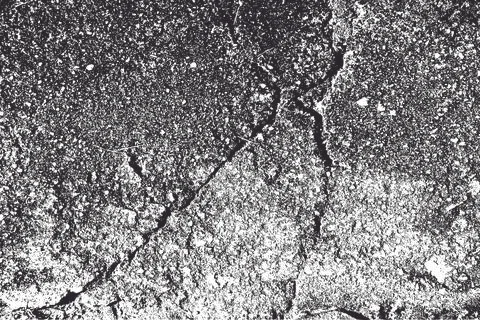 Traces of time left on the wall Illustrazione stock