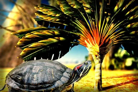 Trachemys scripta troostii Stock Illustration