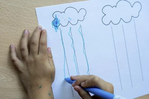 Tracing broken lines. Stock Photos