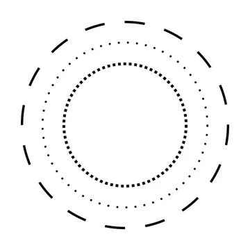 Tracing circle shape lines element for preschool, kindergarten and Montessori Stock Illustration