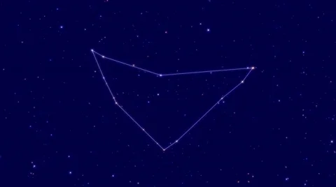 Tracing the Constellation Capricorn Stock Footage 49710535