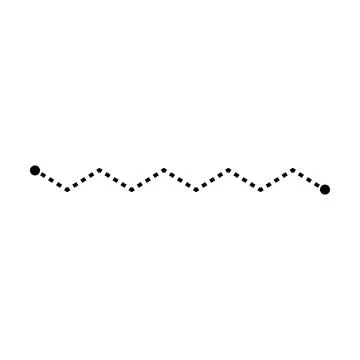 Tracing line dotted zig zag line worksheet element for kids for writing, dr.. Stock Illustration