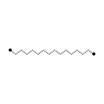 Tracing line dotted zig zag line worksheet element for kids for writing, dr.. Stock Illustration