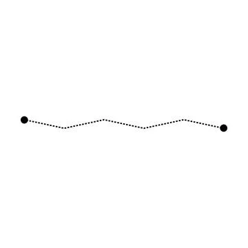 Tracing line dotted zig zag line worksheet element for kids for writing, dr.. Stock Illustration