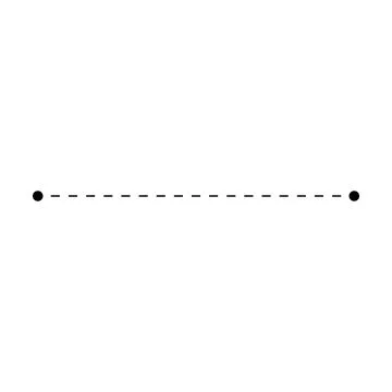 Tracing line horizontal element for kids worksheet, dotted line for writing.. Stock Illustration