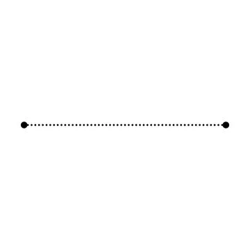 Tracing line horizontal element for kids worksheet, dotted line for writing.. Stock Illustration