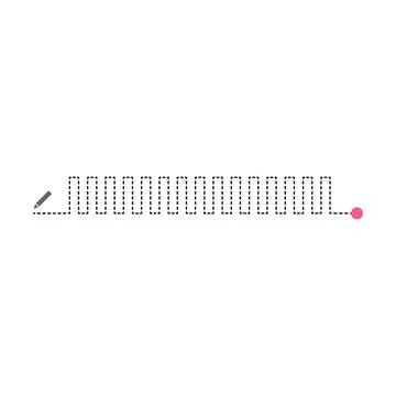 Tracing lines dotted outline shape preschool and kindergarten school kids 스톡 일러스트