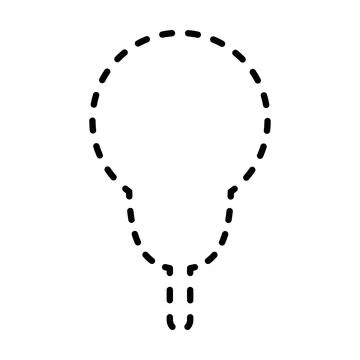 Tracing lines dotted tree outline shape for preschool and kindergarten school Stock Illustration