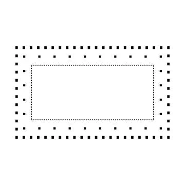 Tracing rectangle shape lines element for preschool, kindergarten and Montessori Illustrazione stock