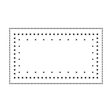 Tracing rectangle shape lines element for preschool, kindergarten and Montessori Stock Illustration