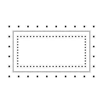 Tracing rectangle shape lines element for preschool, kindergarten and Montessori イラスト素材