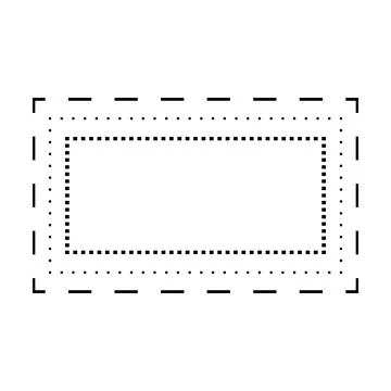 Tracing rectangle shape lines element for preschool, kindergarten and Montessori Illustrazione stock