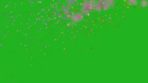 Tracing of sparkles around the background on green screen Stock Footage 313517430