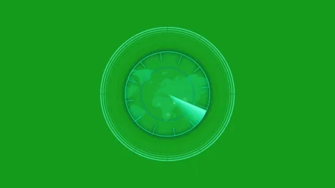 Tracing the target motion graphics with green screen background Stock Footage 135554602