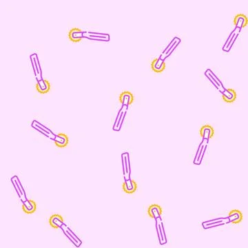 Tracing wheel embroidery hobby vector seamless pattern Stock Illustration