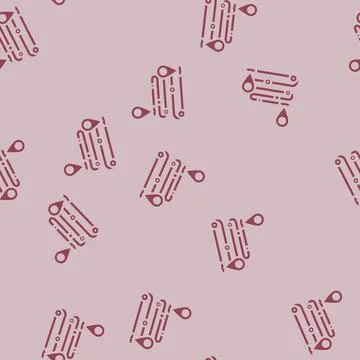 Track airplane pointer map glyph vector seamless pattern Stock Illustration