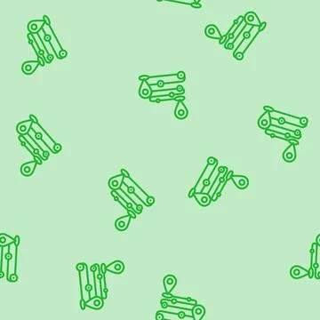 Track airplane pointer map line vector seamless pattern Stock Illustration