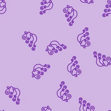 Track airplane pointer place line vector seamless pattern Stock Illustration