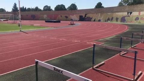 Track And Field Stadium Stock Footage 133569154